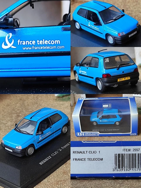 1/43 Renault Clio I France Telecom Voiture Miniature Collection idée cadeau