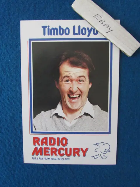 Radio Mercury Timbo Lloyd Original Press Promo Photo Card - 1980's