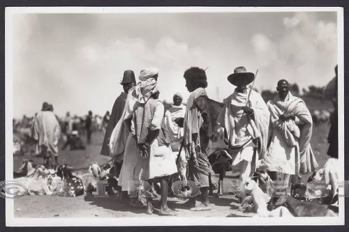 ERITREA COSTUMI 02 ETHNIC ETNIQUE - COLONIE Cartolina FOTOGRAF. REAL PHOTO 1936