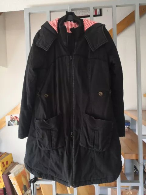 Blutsgeschwister Damen Wintermantel Gr. 2xl Mit Kapuze