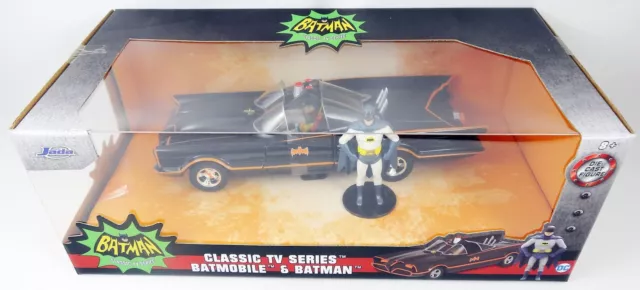 Batman (Classic TV Series) - Jada - Batmobile metal 1:24ème avec figurines Batma 2