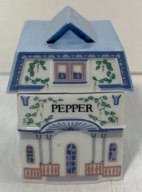 Lenox Spice Village 1989 Fine Porcelain “PEPPER” House Spice Jar  Vintage