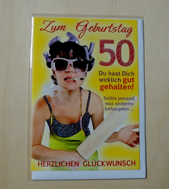 Glückwunschkarte Zum 50. Hochzeitstag – Lustige Karte Für Ehemann – Personalisierbar Mit Eigener Nachricht