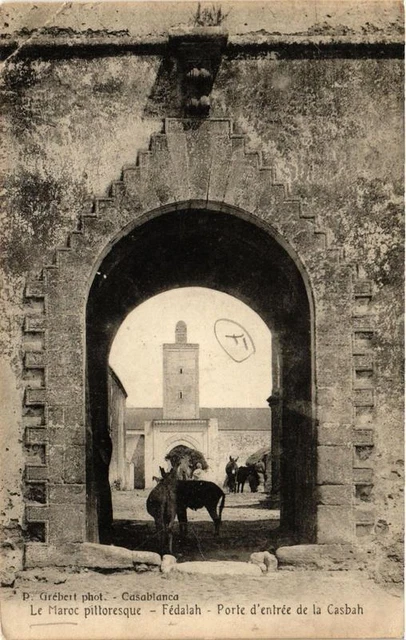 CPA AK FEDALAH - Porte d'entrée de la Casbah MAROC (669050)