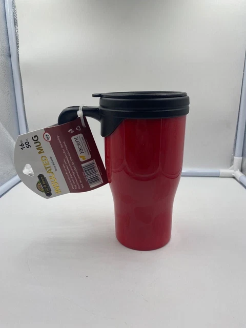 Fill n Brew Insulated Mug, Plastic, 16 Ounces