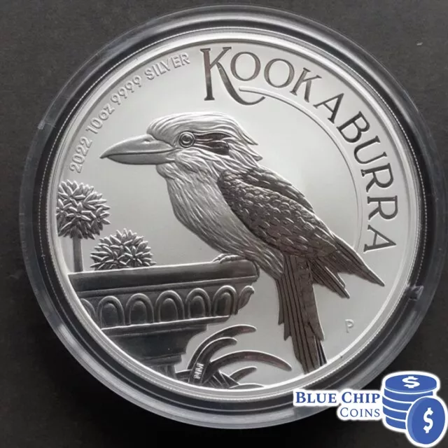 2022 $10 Kookaburra 10oz Silver Bullion Coin by Perth Mint