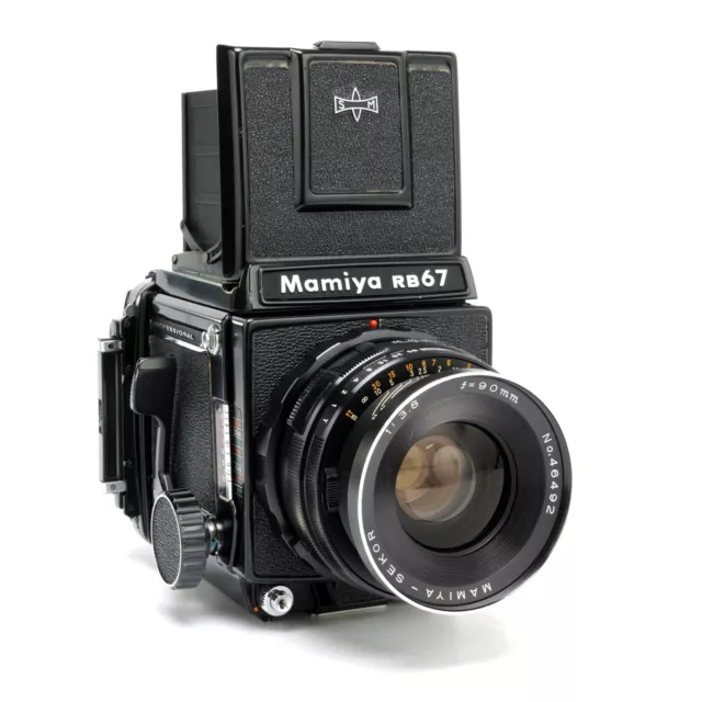 Mamiya RB67 Medium Format Camera Kit w/90mm f/3.8 Lens, 120 Back, & WL Finder