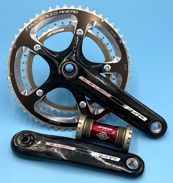 Pédalier FSA SL-K Light ABS 170mm 50x34D noir pour vélo