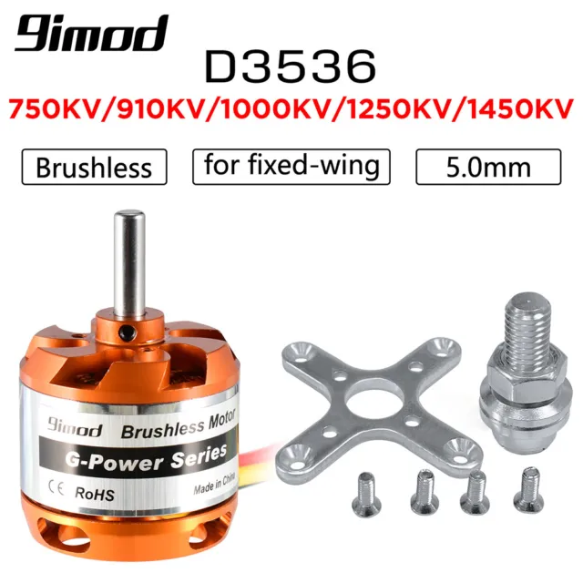 9imod D3536 5.0mm Brushless Outrunner Motor 2-4S for RC Fixed-wing Aircraft