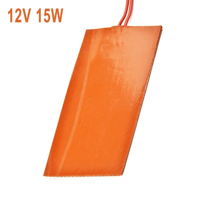 12V 15W Silicone Heater Pad For 3D Printer Heated Car Fuel Tank Heating Mat