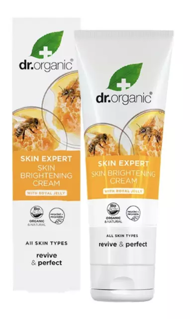 Dr. Organic Skincare Royal Jelly Skin Light Bright BRIGHTENING cream 125ml