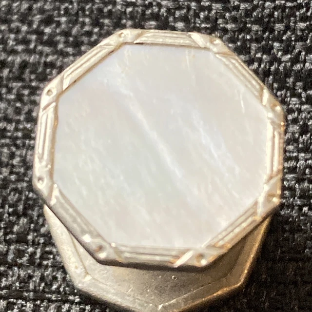 Boutons De Manchette Art Déco Snap Link, Argent Sterling, Par Park Roger Jiffy, Occasion