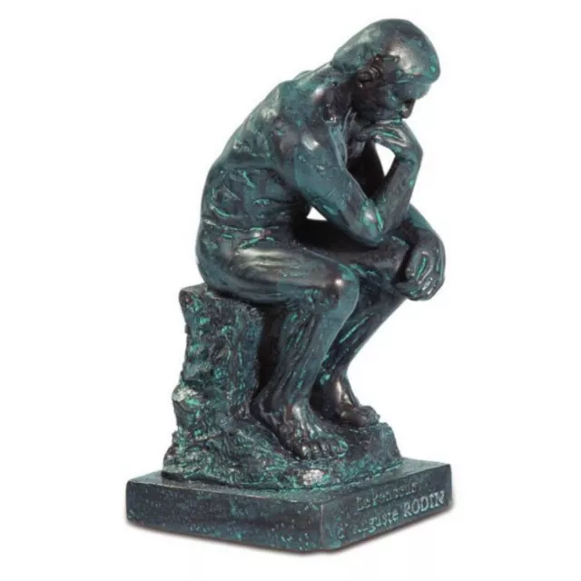 Der Denker 8cm bronze-patina nach Auguste Rodin