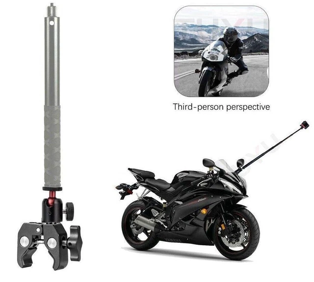 Motorcycle 3rd Person View Invisible Selfie Stick for  Max Hero11 Insta360