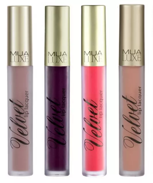 MUA Luxe Velvet Lip Lacquer Long Wear Matte Liquid Lipstick Sealed