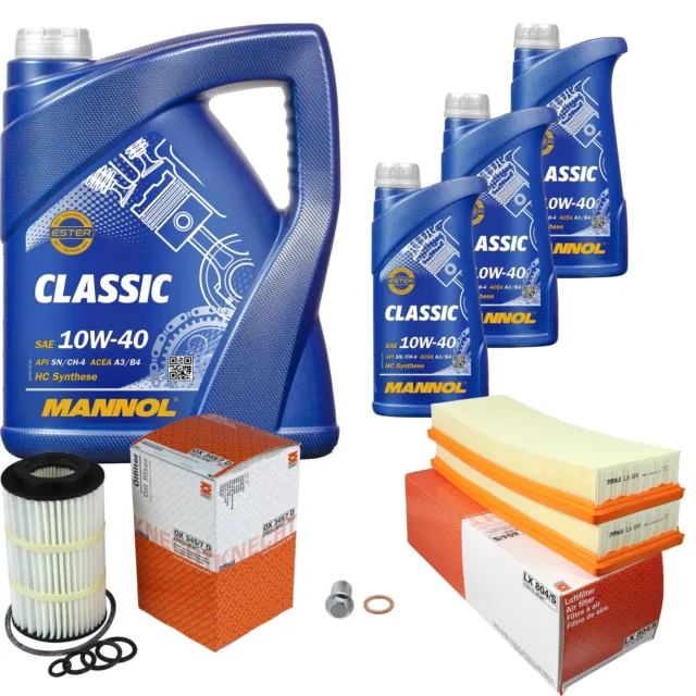 Mahle Inspection Set 8, L mannol Classic 10W-40 pour MERCEDES-BENZ CLASSE S