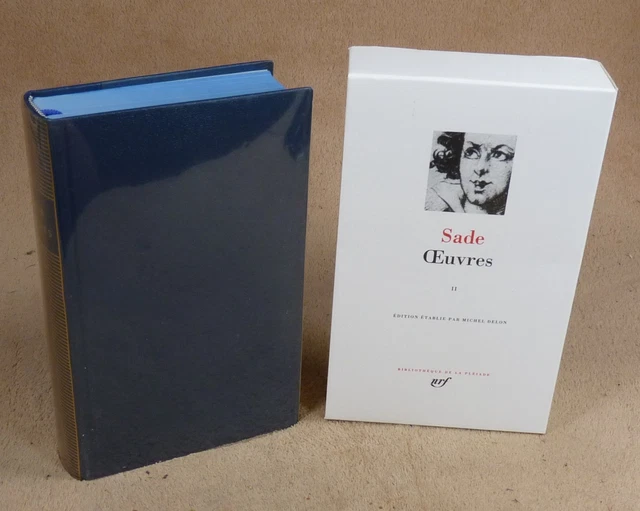 Sade Œuvres II pléiade LA PLEIADE : Sade - Oeuvres 2 / 1995 EUR 49,40 - PicClick FR