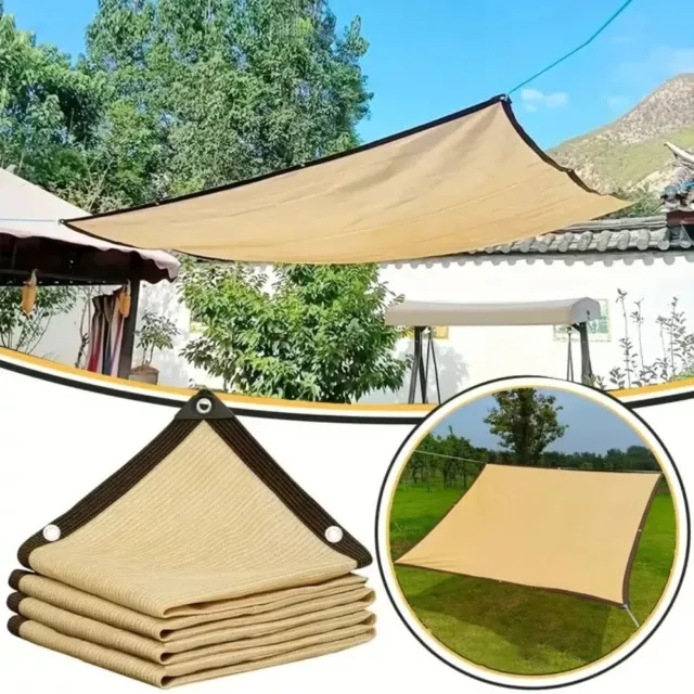 UV Protection Outdoor Pergola Sunscreen Fabric Sun Cover New Sunshade Net