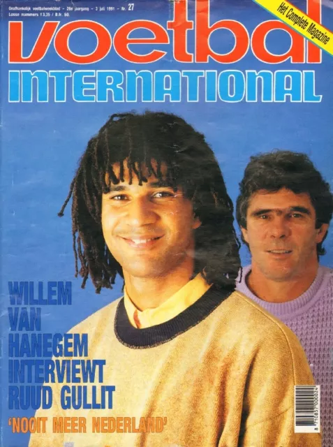 V.I. 1991 nr. 27 - RUUD GULLIT / JUPP HEYNCKES / HANS DORJEE / JEROEN BOERE