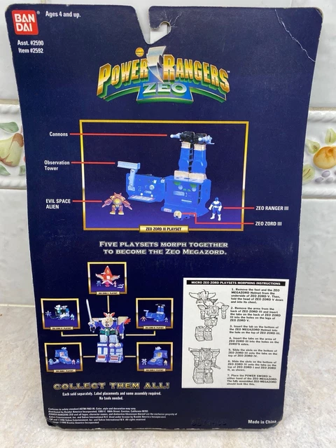 Micro Playset Complet Power Rangers Zeo Megazord - Bandai 1996 - Collection