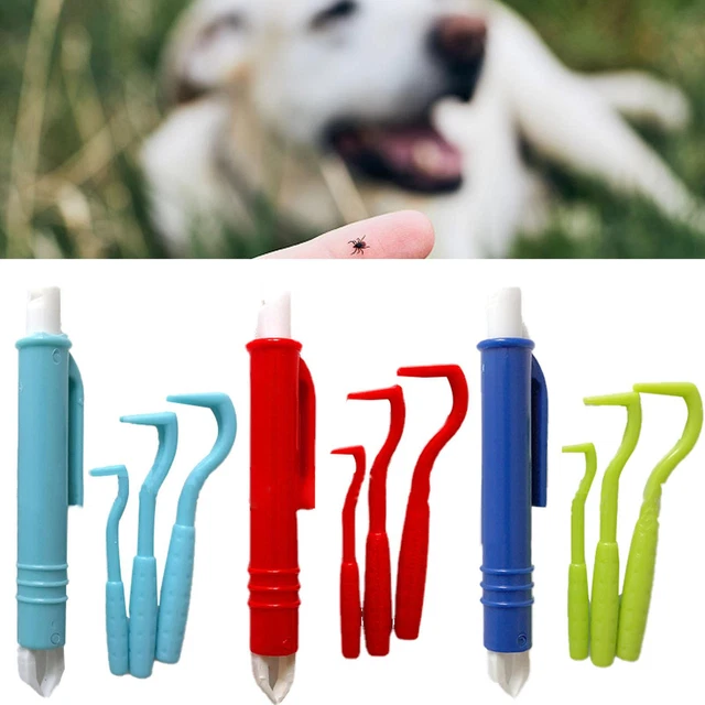 1 Set Pet Dog Cat Human Tick Fleas Remover Removal Twiste Tool Treat NEW