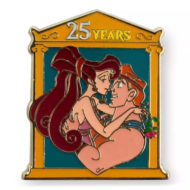 Disney Hercules Et Meg 25th Anniversaire Émail Broche Sdcc 2022 Exclusivité