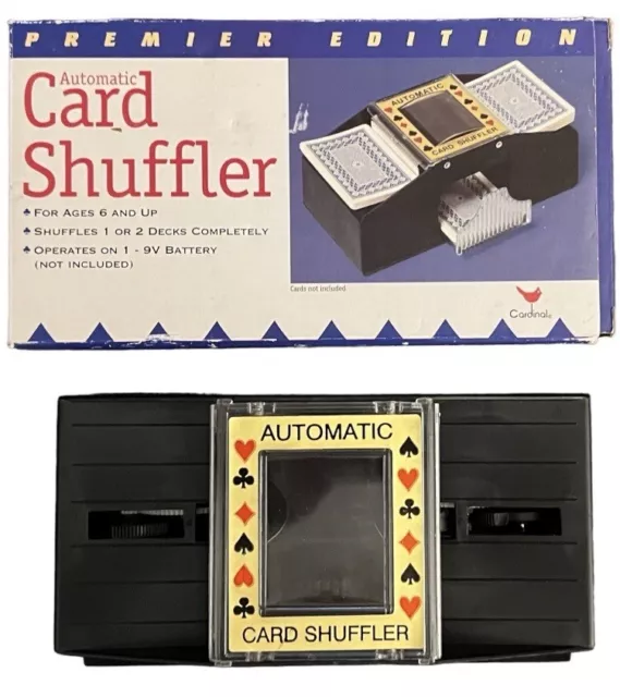Vintage Cardinal Automatic Card Shuffler NOS In Original Box 1997 Model No. 375