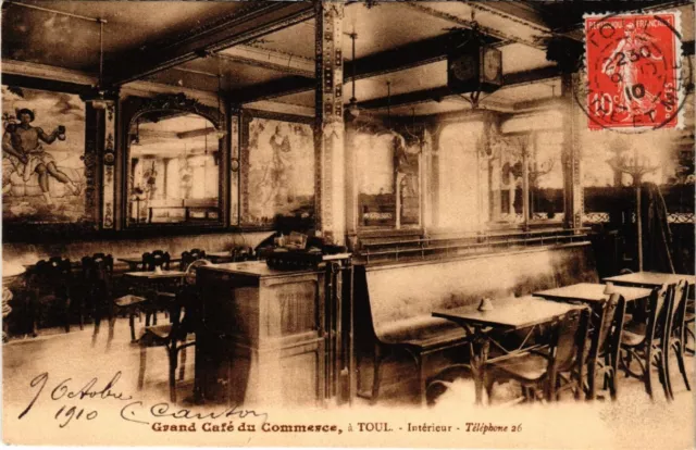 CPA AK TOUL - Grand Café du Commerce - a TOUL - Intérieur (484252)