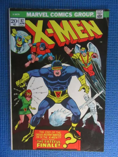 X-Men # 87 - (Fn-) -Mutant Master-Angel-Beast-Iceman-Cyclops-New Costumes-Prof X