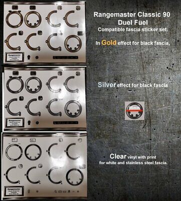 Rangemaster Classique 90 Duel Carburant Compatible Carénage Stickers