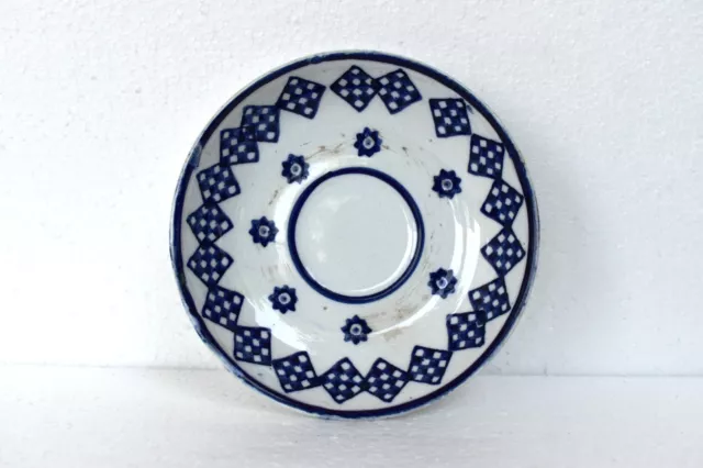 Ancien Petrus Regout Maastricht Excelsior Flux Bleu Plaque Delft Holland Porcela