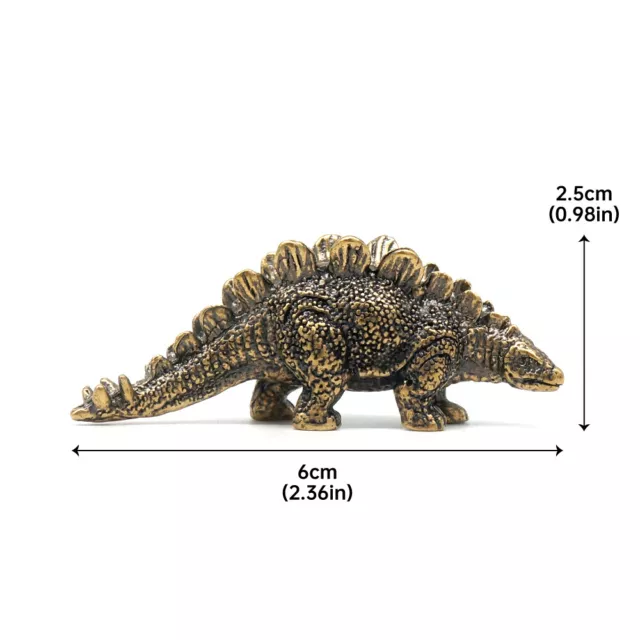 1Pcs Brass Dinosaur Ornaments Paperweight 2" Statue Model Display Decorate Gift