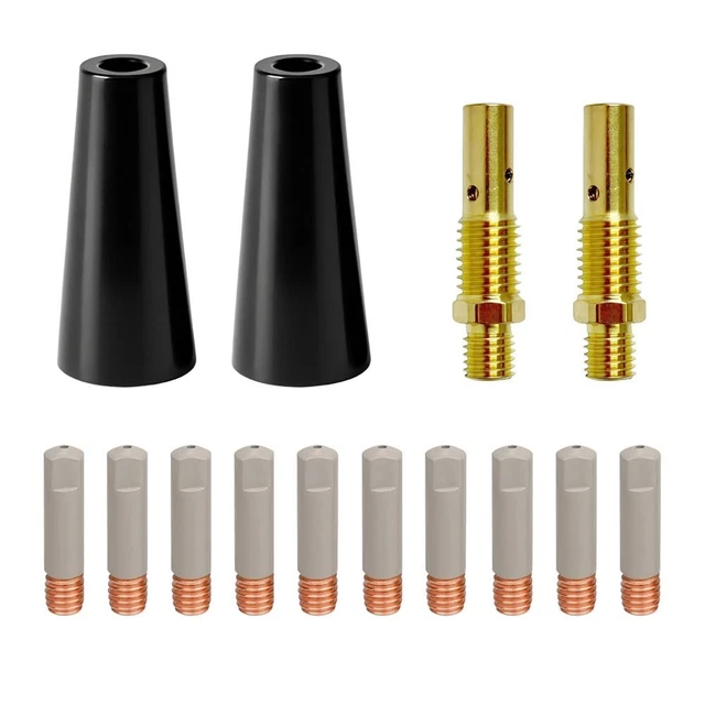 thumbnail image 2 of USWELD 24-Piece Flux Core Nozzle & Diffuser Tip Kit – For Titanium Easy Flux 125 Welder 2 of 5