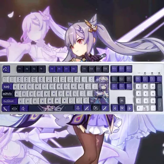 DIY Genshin Impact Keqing Keycap XDA Profile 108 Keys For MX