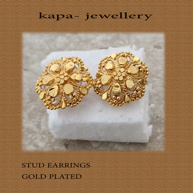 Gold earrings tops best sale design 2019