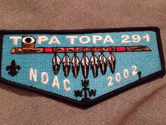 Mint OA Flap Lodge 291 Topa Topa 2002 NOAC