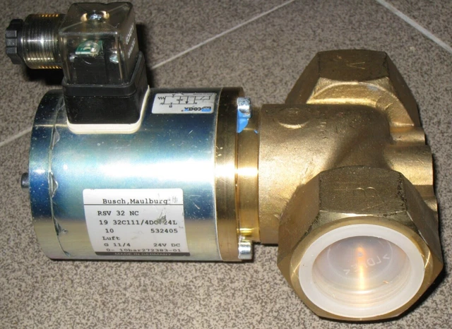 Valvola laterale CO-AX con attacco G11/4 RSV 32NC, fino a 10 bar, comando 24 V=~