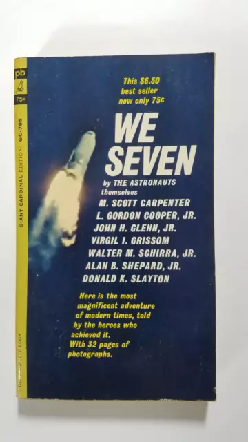 We Seven by The Astronauts 1963 Giant Cardinal 1st Printing Paperback