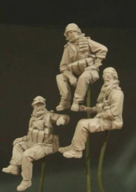 Maquette model, 1/35 Nemrod? resin figures, US Gi Infantry