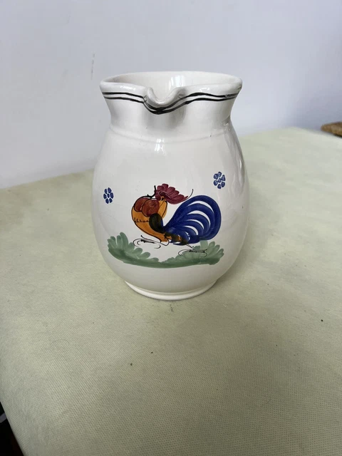 Vintage Ceramica Caraffa Brocca 20Cm Grottaglie  Puglia Pugliese Vintage