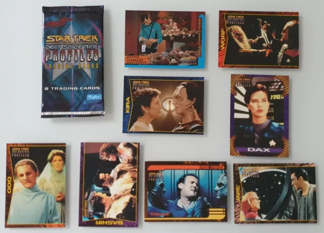 Star Trek Deep Space Nine - Profiles Konvolut 8 Trading Cards - Skybox 1997 Rar