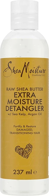 SheaMoisture burro di karitè grezzo silicone e solfato districatore per capelli extra per