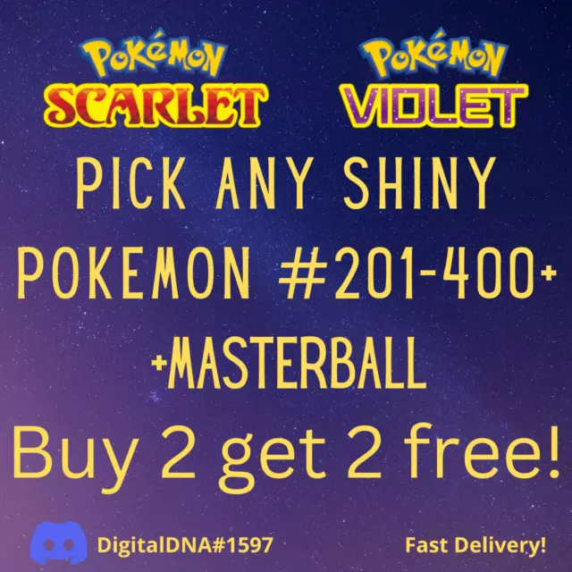 ✨ALL Shiny Locked Pokemon RARE 6IV✨ Pokemon Scarlet & Violet