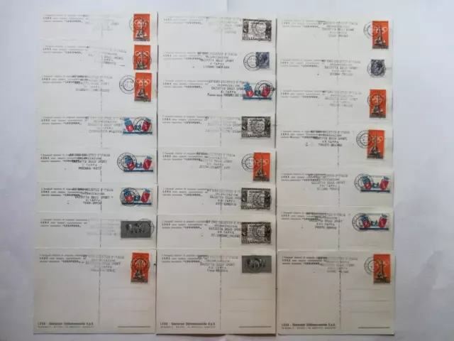 43° GIRO D'ITALIA 1960 set completo 23 cartoline con annulli postali delle tappe