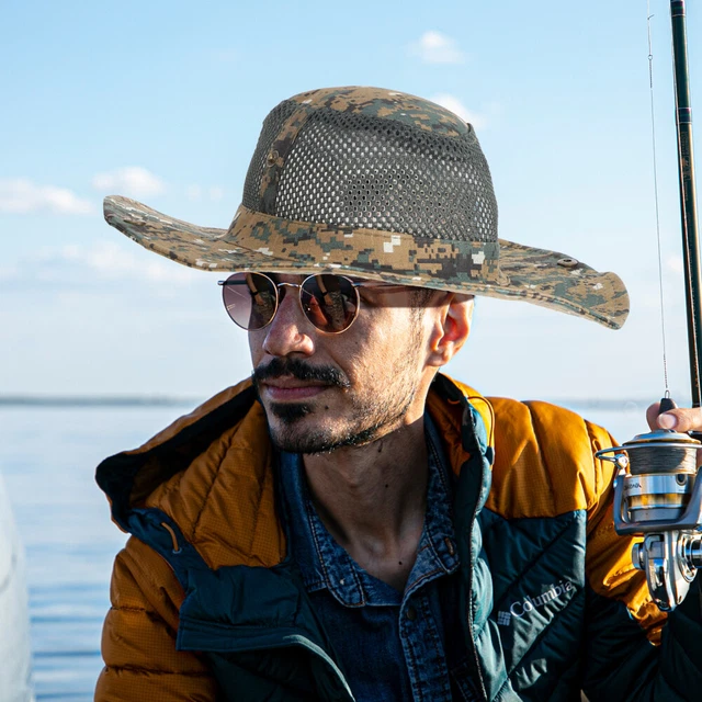 Chapeau De Soleil Extérieur Camouflage Chapeau D'extérieur Pour Hommes Universel