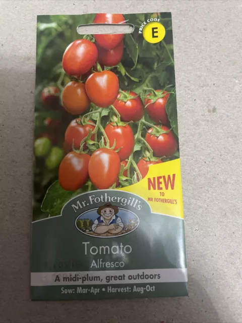 Mr Fothergills - Vegetable - Tomato Alfresco, 10 Seeds, Sow By 2028, Free Post