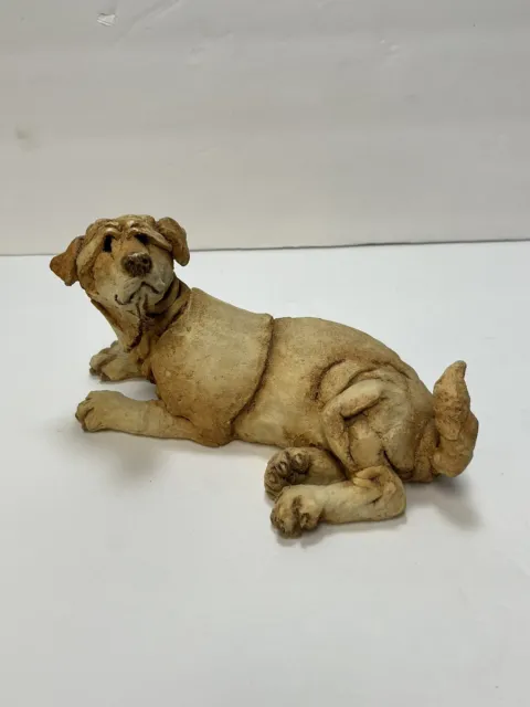 Sweet Labrador Retriever Dog/Puppy Resin Figurine #70003 Yellow Lab