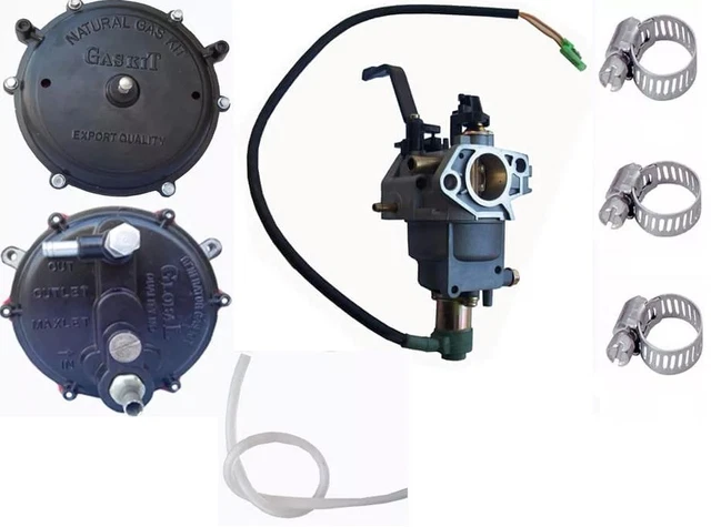 Kit De Conversion Gaz Pour Générateur Essence 2-5 KW - Compatible Honda 168F GX160/GX200 - Propane Ou Méthane - 2