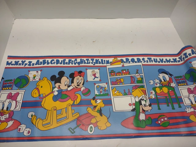 Disney Babies SELF STICK WALLPAPER BORDER Child Nursery 5yd Sunworthy Vintage
