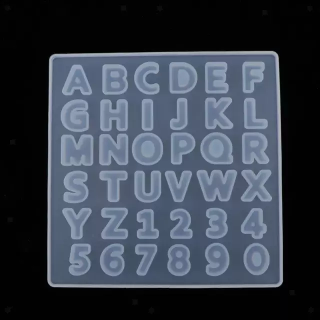 Lettere in silicone Numeri Stampo Resina Colata Gioielli Creazione di stampi